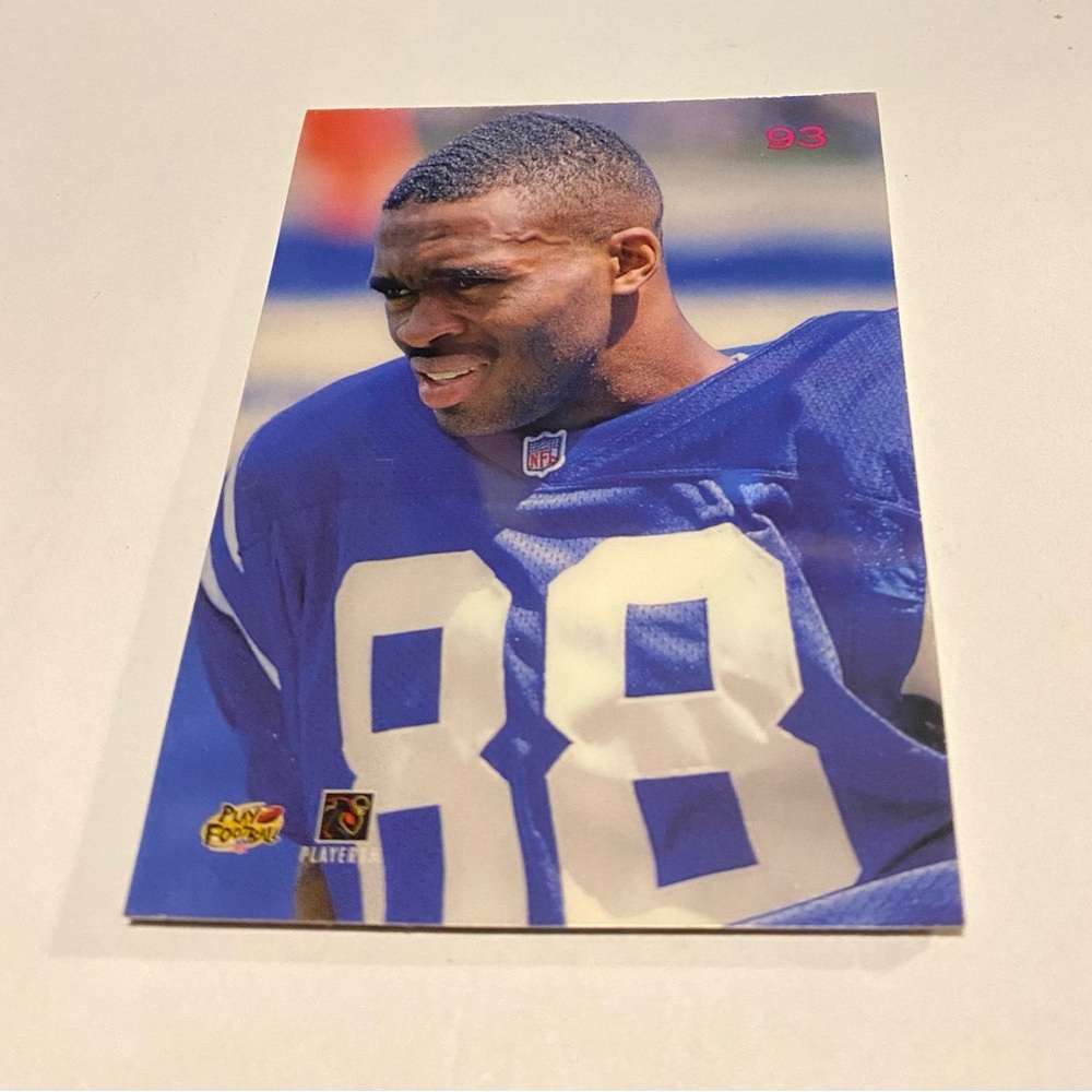 Marvin Harrison RC Rookie 1996 Playoff Contenders Genuine Leather Vintage - Picture 2 of 3